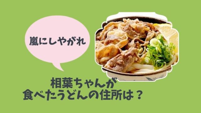 嵐にしやがれで相葉雅紀がバイク ツーリング企画 で行った香川のうどん屋はどこ 2 22放送 とまとまり木