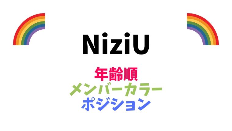 NiziU(ニジユー)の年齢順とメンバーカラーとポジション