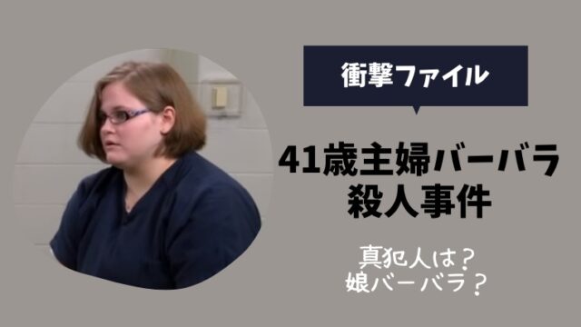 衝撃ファイル 41歳バーバラ殺人事件の真犯人は 娘ハンナの正体は とまとまり木 衝撃ファイル 41歳バーバラ殺人事件の真犯人は 娘ハンナの正体は とまとまり木